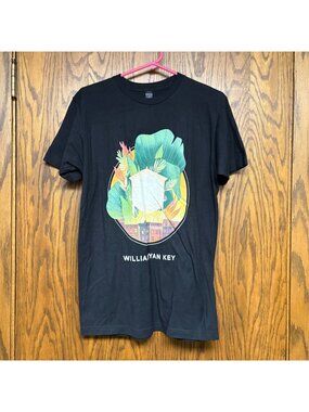 William Ryan Key Graphic Black T-Shirt Mens Size Medium Band Merch Cotton Tee